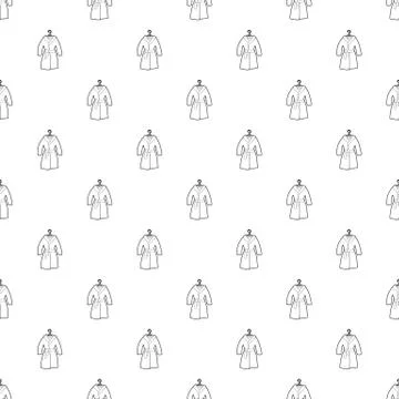 Bathrobe pattern vector seamless Stock Illustration