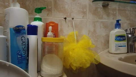 Bathroom Accesories Stock Footage 100799063