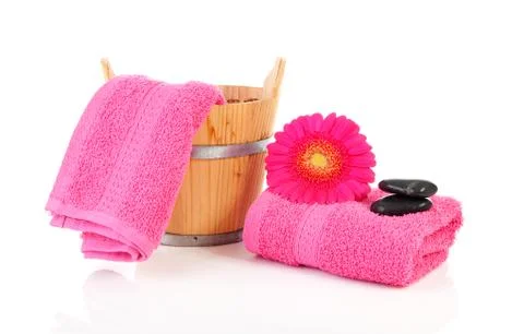 Bathroom accessories Foto stock