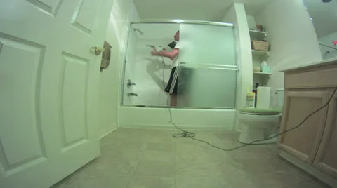 Bathroom cleaning Stock Footage 25857884