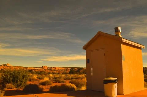 Bathroom In The Desert Stock Photos