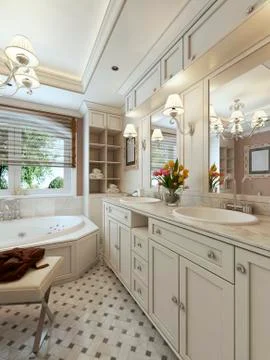 Bathroom design avant-garde Stock Illustration
