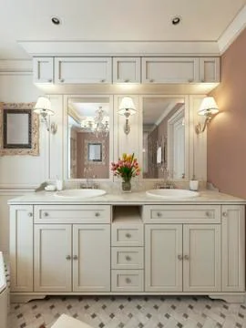 Bathroom design avant-garde Stock Illustration
