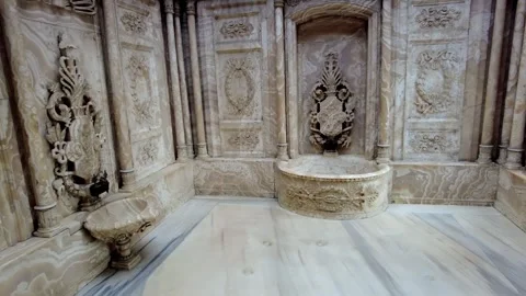 A bathroom in Dolmabahce Palace Stock Footage 319725684