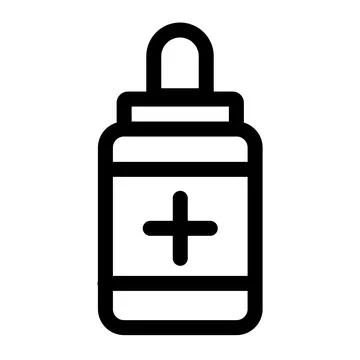 Bathroom ear drops - clean and modern bathroom icon イラスト素材