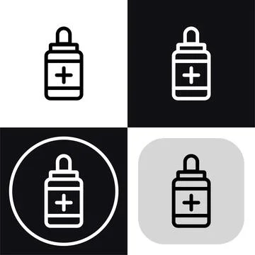 Bathroom ear drops - clean and modern bathroom icon Иллюстрация