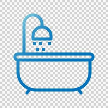 Bathroom Gradient Icon Editable Stroke. Suitable for Icon Software and Device 스톡 일러스트