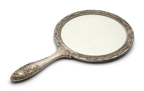 Bathroom Hand Mirror Stock Photos