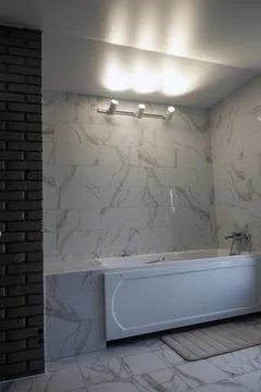 Bathroom in the house. Stock Photos