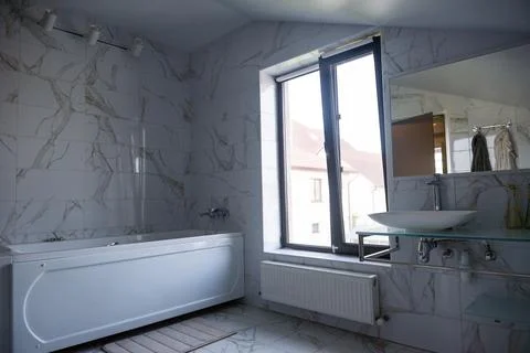 Bathroom in the house. Stock Photos