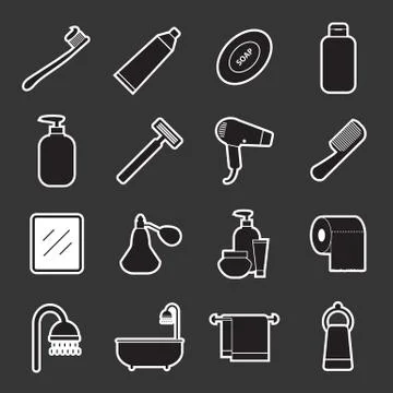 Bathroom icon Stock Illustration