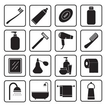 Bathroom icon Stock Illustration