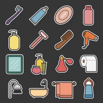 Bathroom icon Stock Illustration