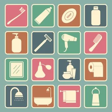 Bathroom icon Stock Illustration