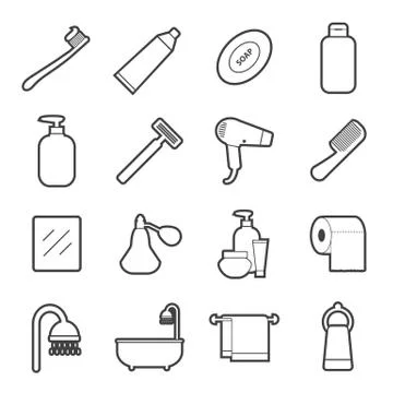 Bathroom icon Stock Illustration