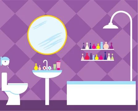 Bathroom Stock Illustration