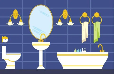 Bathroom Stock Illustration