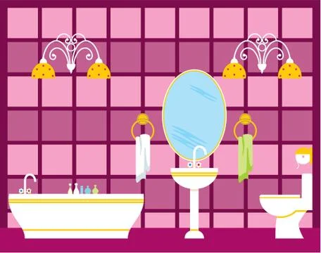Bathroom Stock Illustration