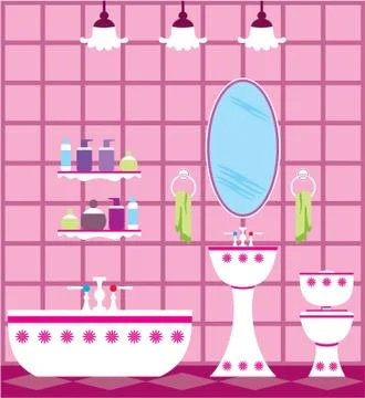 Bathroom Stock Illustration