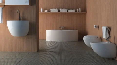 Bathroom Stock Illustration