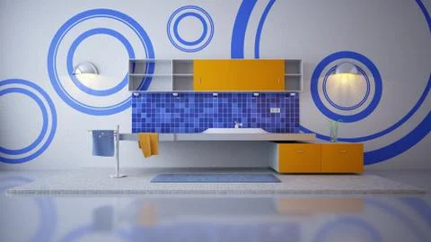 Bathroom Stock Illustration