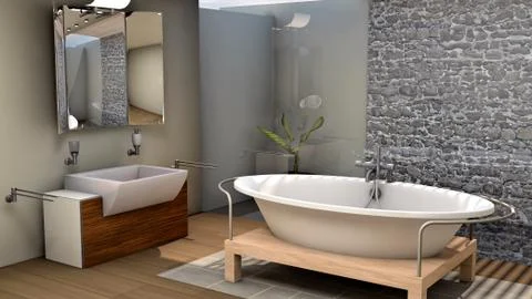 Bathroom Stock Illustration