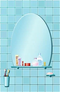 The bathroom. Stock Illustration