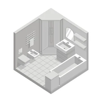 Bathroom Stock Illustration