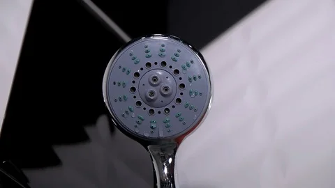 In the bathroom include a shower to wash Stock Footage 73247025