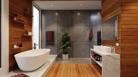 Bathroom interior design Stockbeeldmateriaal 178791685