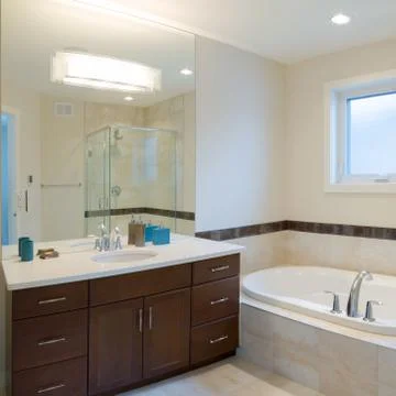 Bathroom interior design Stock Photos