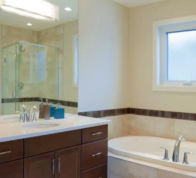Bathroom interior design Stock Photos