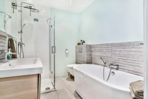 Bathroom interior design Stock Photos