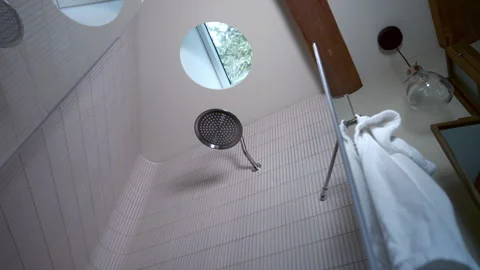 Bathroom interior details Stock Footage 265097632
