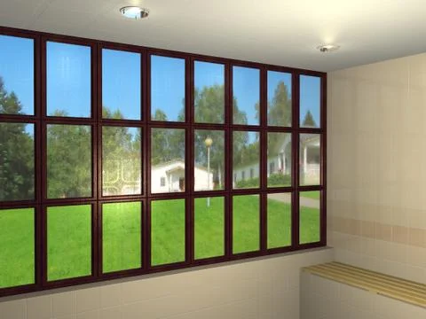 Bathroom interior Illustrazione stock