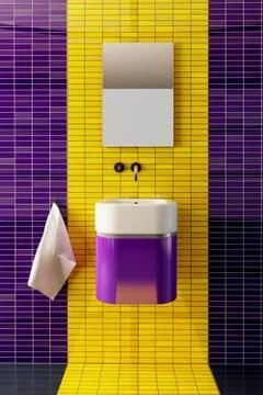 Bathroom interior Stock Illustration