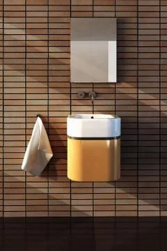 Bathroom interior Stock Illustration