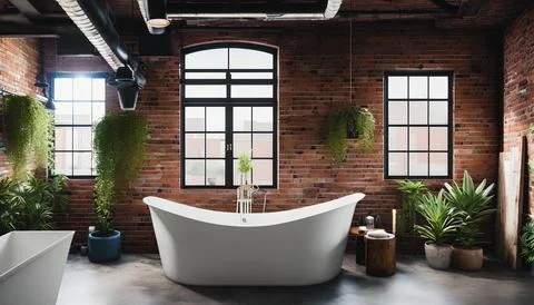 Bathroom interior Stock Illustration
