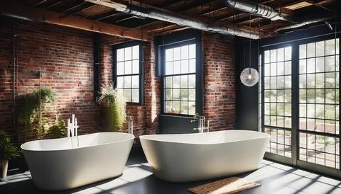 Bathroom interior Stock Illustration