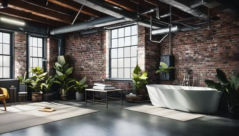 Bathroom interior Stock Illustration