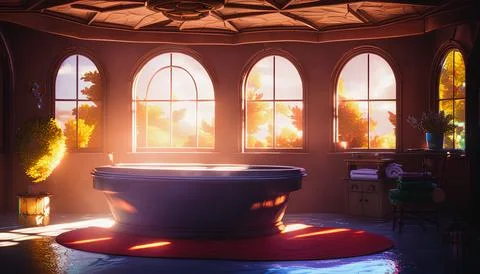 Bathroom interior Stock Illustration