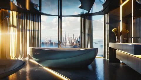 Bathroom interior Stock Illustration