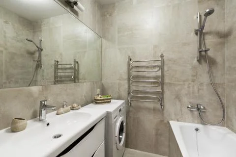 Bathroom interior Stock Photos