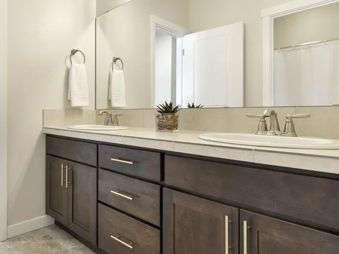 Bathroom interior Stock Photos