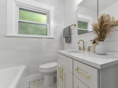 Bathroom interior Stock Photos