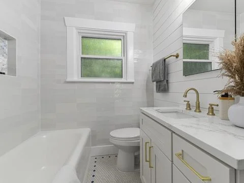 Bathroom interior Stock Photos