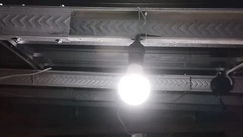 The bathroom lights are turned on to be bright Stock Footage 229985398