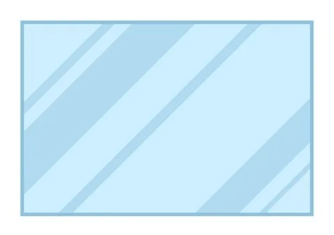 Bathroom mirror vector icon flat isolated Stock Illustration