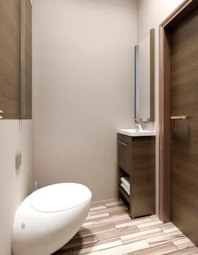 Bathroom modern style Stock Illustration