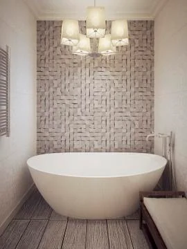 Bathroom modern style Stock Illustration